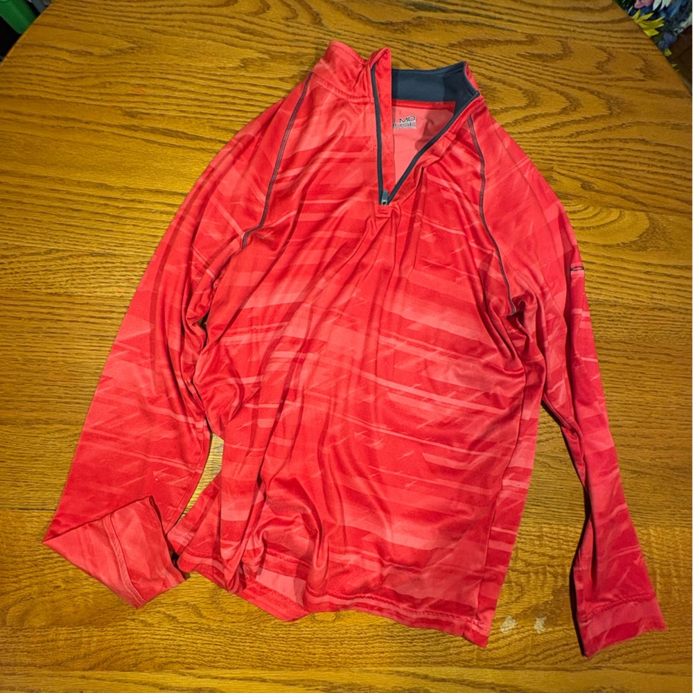 Red Long Sleeve Top